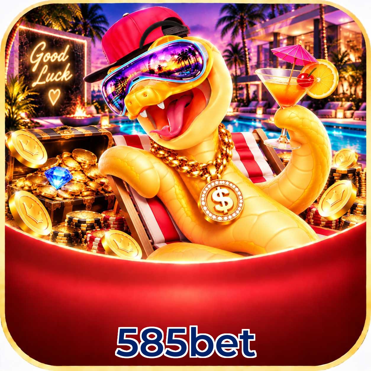 Contedo de jogos no canal Telegram 585bet